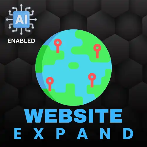 website expand package icon for expanding and global businesses